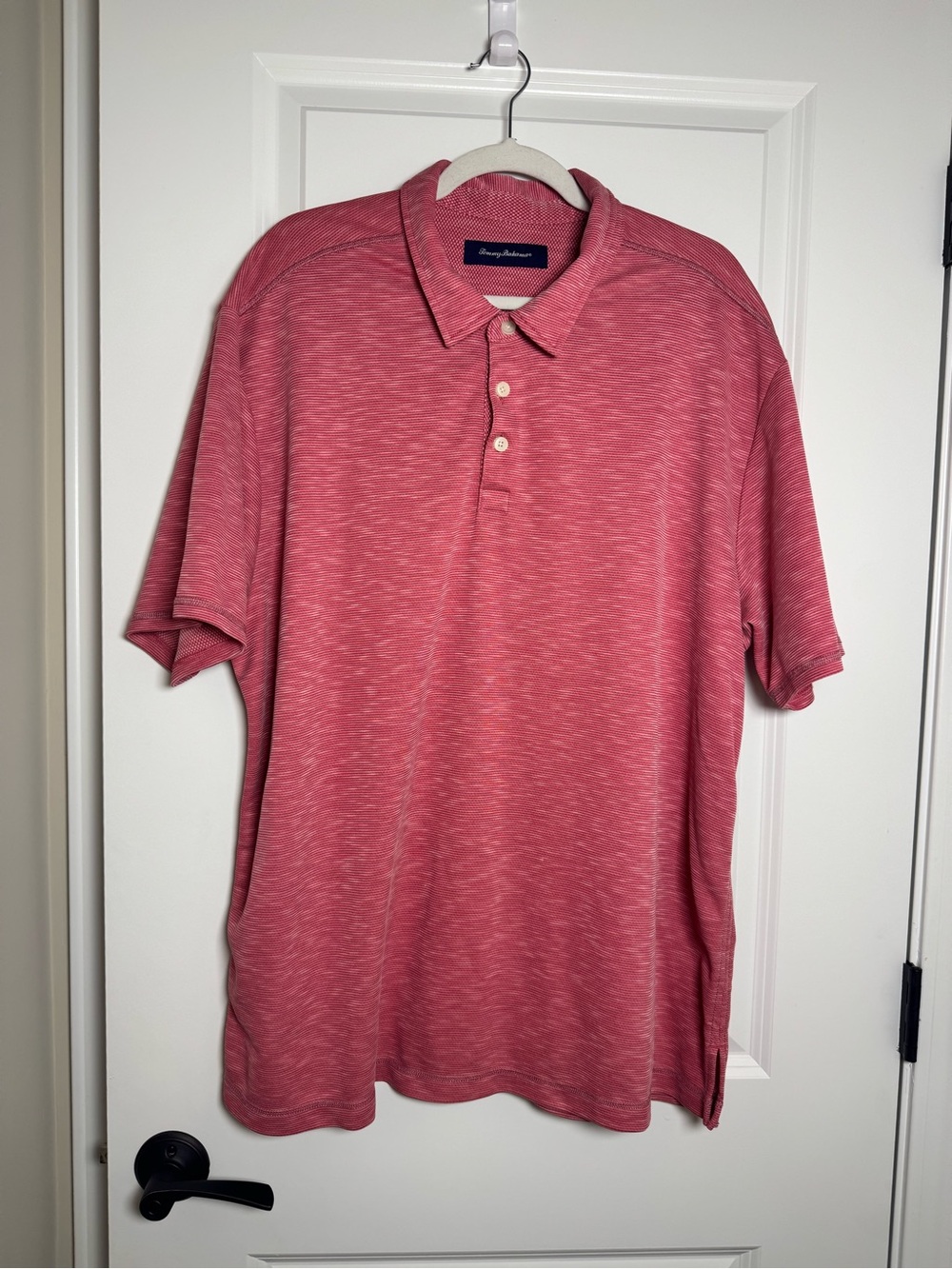 Tommy Bahama Men’s Heathered Coral Red Polo XXL